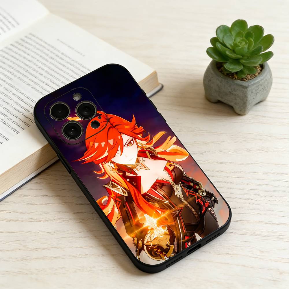 Seven Archons of Genshin Impact Phone Case For iPhone 17, 16,15,14,13,12,11 Plus,Pro Max, Others Soft Black Cover