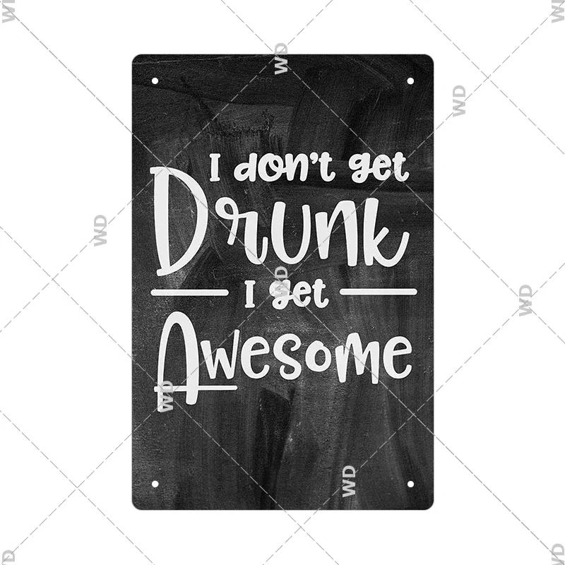 Funny Old  Wise Young  Stupid Metal Tin Sign  Retro Humor Wall Decor for Home  Bar