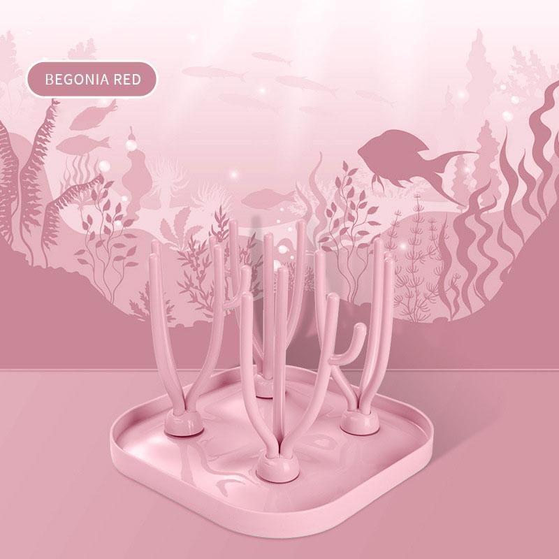 Stojak na butelki dla niemowląt Składany Suszarka do czyszczenia butelek dla niemowląt Ociekacz Uchwyt na smoczki dla niemowląt Kubek do karmienia Odłączany schowek Półka na smoczki