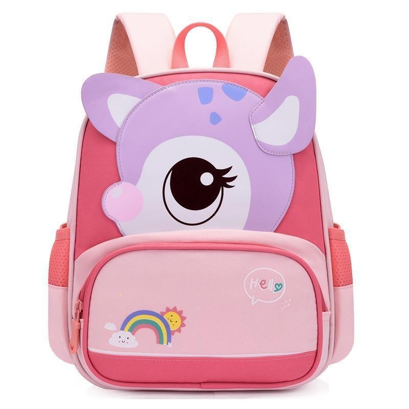 Adorable Dinosaur Backpack For Kids Ages 4-8 With Spine Protection Nylon Material