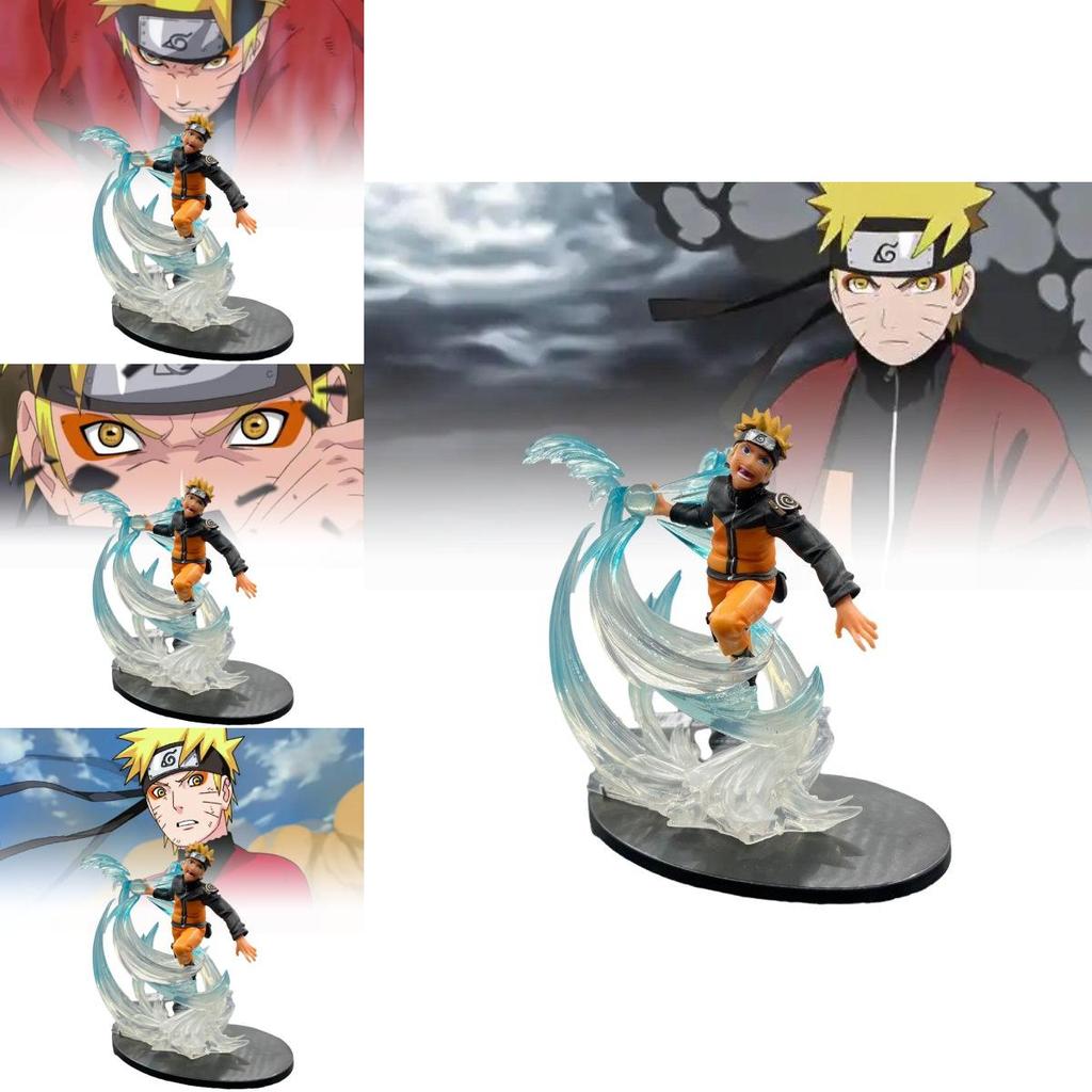 Stunning Naruto Uzumaki Spiral Battle Figure Pvc Anime Model 22x21x23.5cm Collection