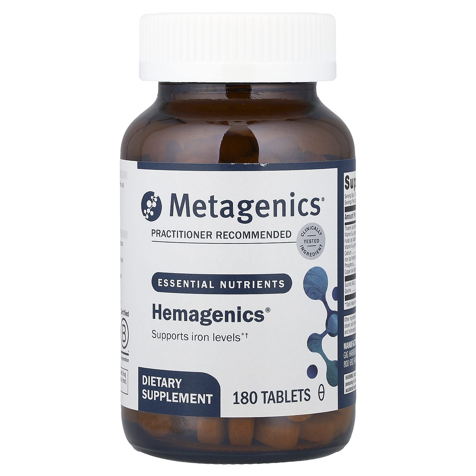 

Hemaogenics®, 180 tablets