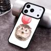 Hedgehog and Balloon Phone Case for iPhone 17 16 15 Pro Max Air 14 13 12 11 Plus Shockproof Cover