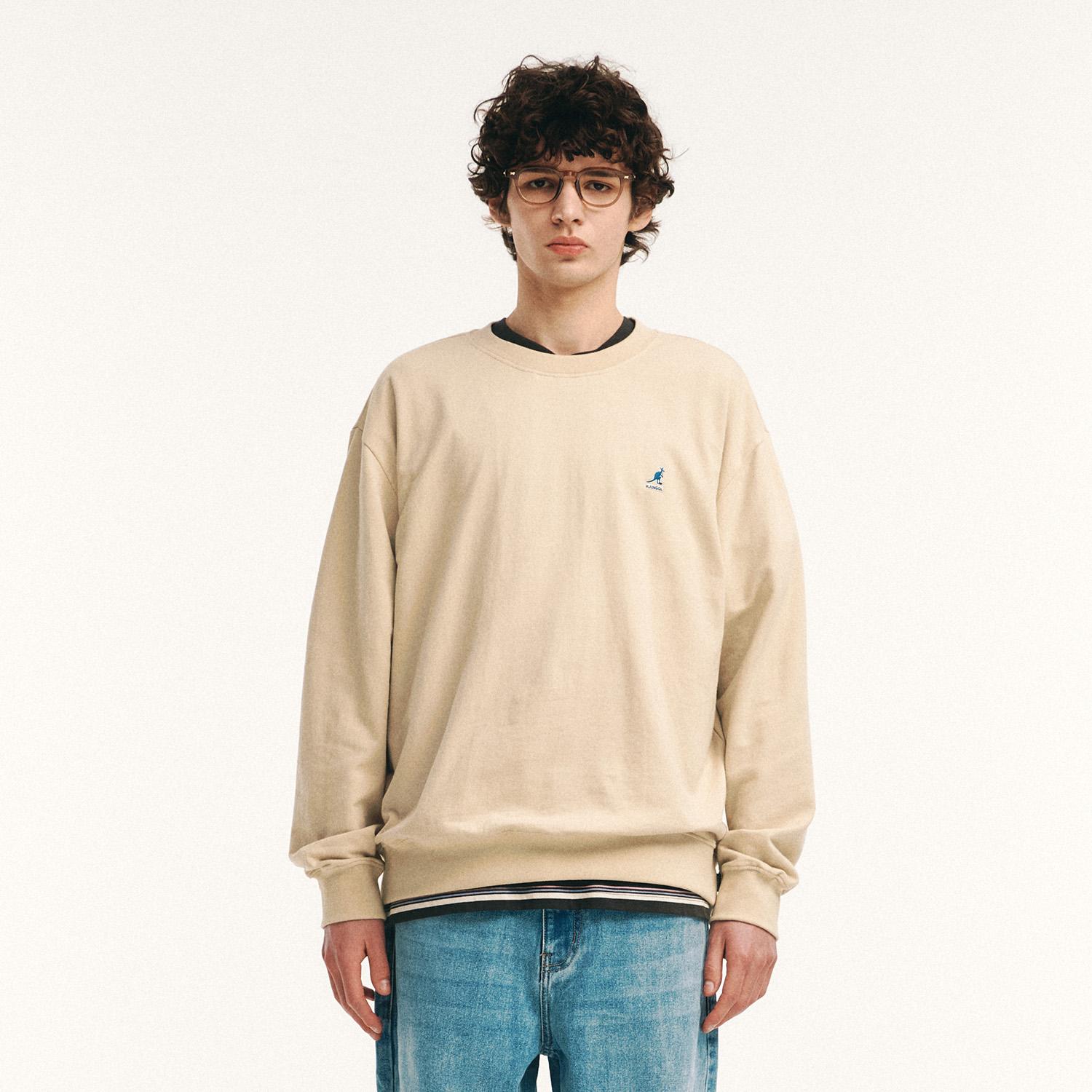 Свитшот Kangol Classic Logo 1771 Светло-бежевый Lt.Beige/L