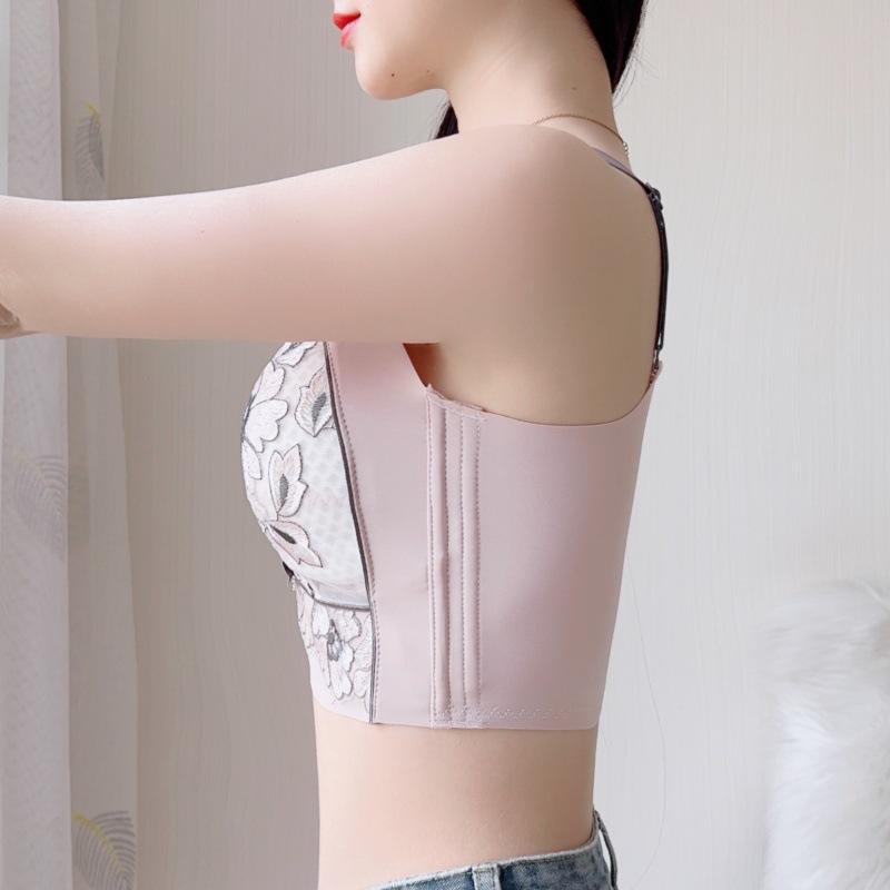Thin Bra for Women Anti Sagging Bra for Women No Steel Ring Adjustable Summer Plus Size Bra Gathered Bra