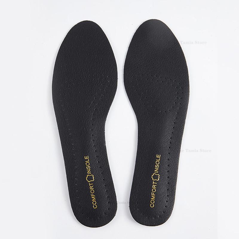 Women's Leather Insoles High-heel Self-adhesive Non-slip Shoes Pads Breathable Sweat Soft Feets Sole Stickers Orthotics Inserts