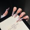 Cat's Eye Wearing Nail Pure Hand-made Nail Piece Fake Nail Wearing Nail Piece Advanced Sense Thin Dog Long
