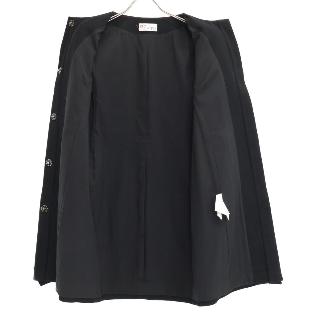 RED VALENTINO V11210R 11AW Black Center Frill Coat coat 40 blackUsed