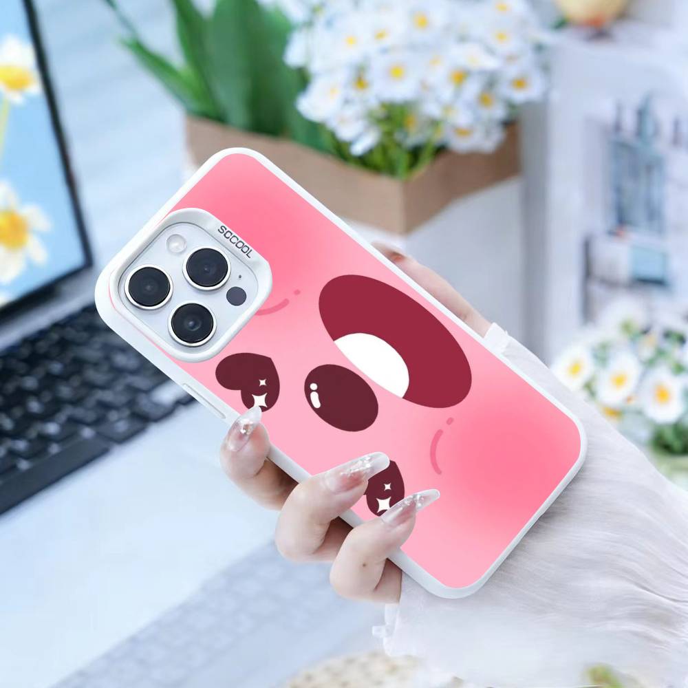 Cute Cartoon K-loopy Phone Case For iPhone 17,16,15,14,13,12,Pro MAX Black Matte Shockproof Cover