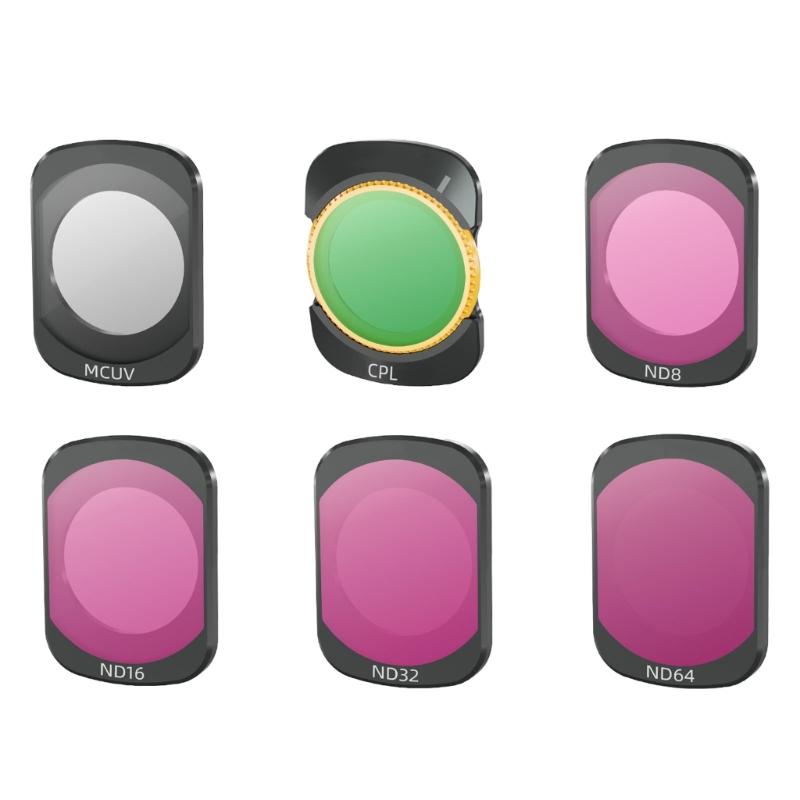 Lens  Filters for Pocket 3 Camera Filter MCUV CPL ND8 ND16 ND32 ND64 Filters Set for Action Camera Access