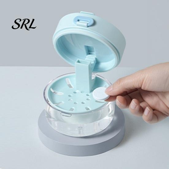 Portable Mouthguard Case Retainer with Mirror, Removal Tool, Cleaning Brush, Leak-Proof Denture Aligner Box Bath Holder, Dental Container for