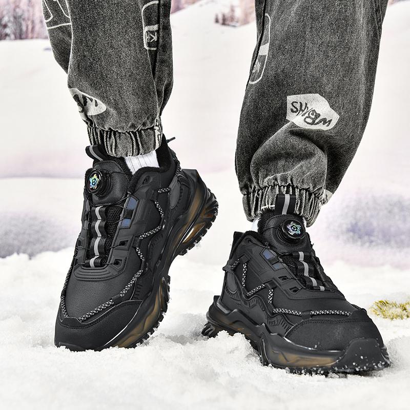 Fashion Branding Mecha Sneakers Men Mesh Jogging Sports Shoes Trend Running Shoes Winter Keep Warm Walking Shoes Male Foowear