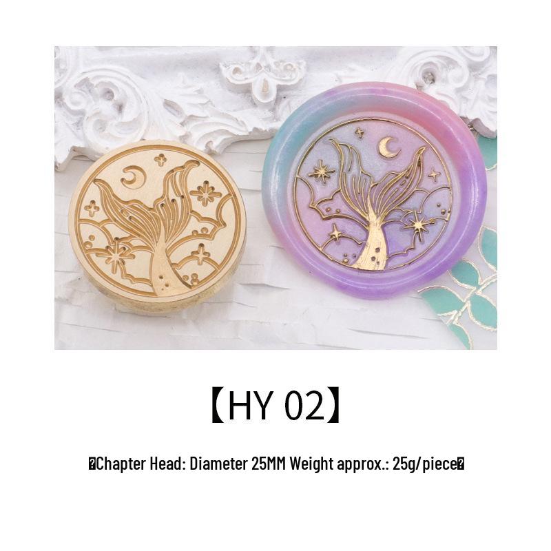 Ocean Series Wax Seal Stamp: Mermaid, Begonia, Whale