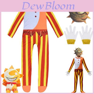Sundrop Fnaf Costume Bodysuit Jumpsuit Halloween Kid Cosplay Gift Set