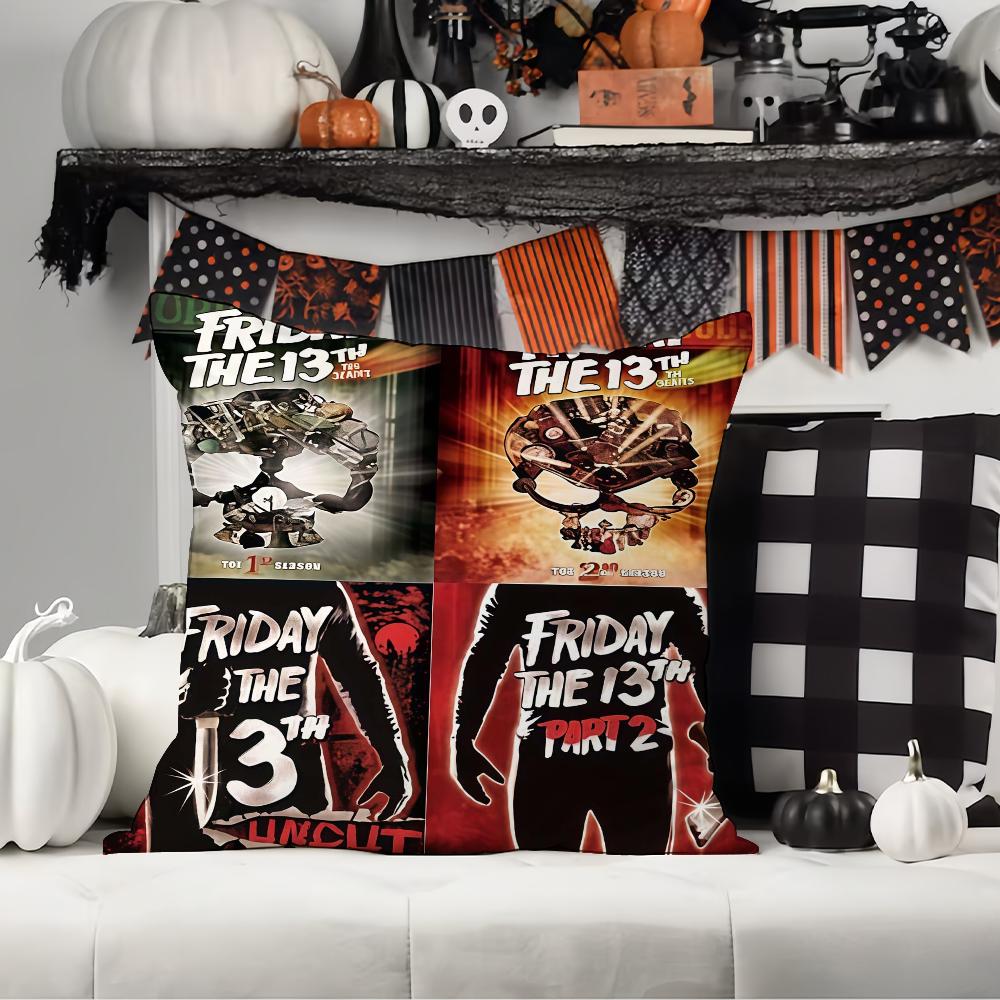 Horror movie F-Friday T-The 1-13th  Pillow Case Office Cushions Suitable For Sofa Car Bedroom Decorative Cushion Cover