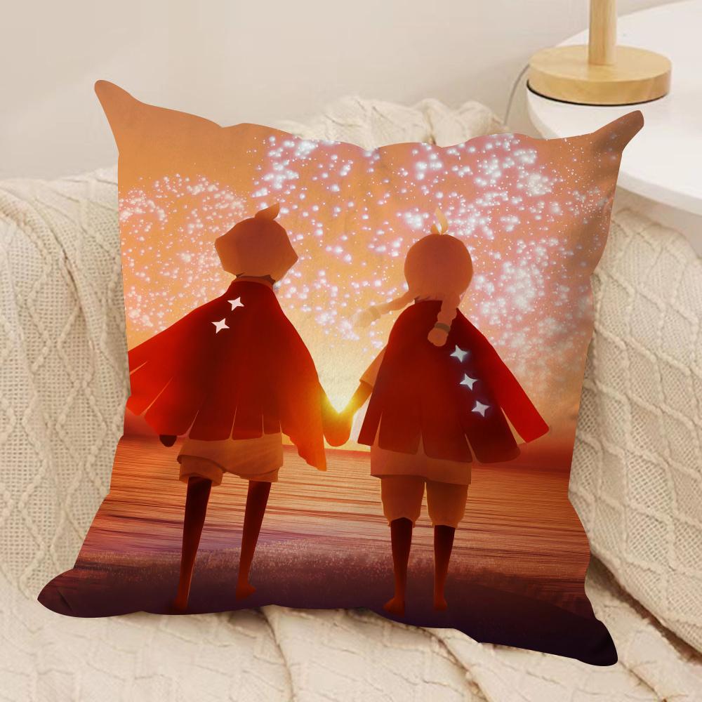 Games Sky ChilDRen of the Light Cushion Cover Pillowcase Ultra Soft Skin Friendly Fabric Cloud Like Comfort Concealed Zipper