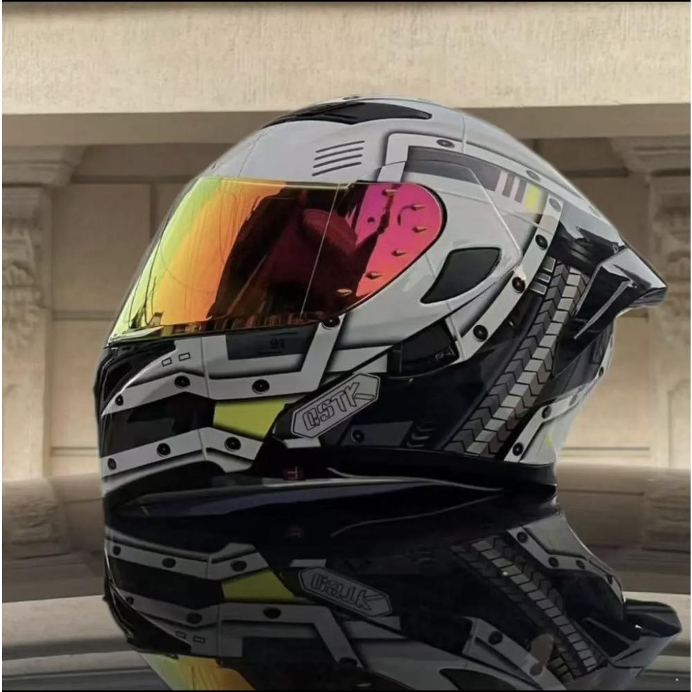 New face-off helmet extra large 70 extra large head circumference double lenses new motorcycle helmet