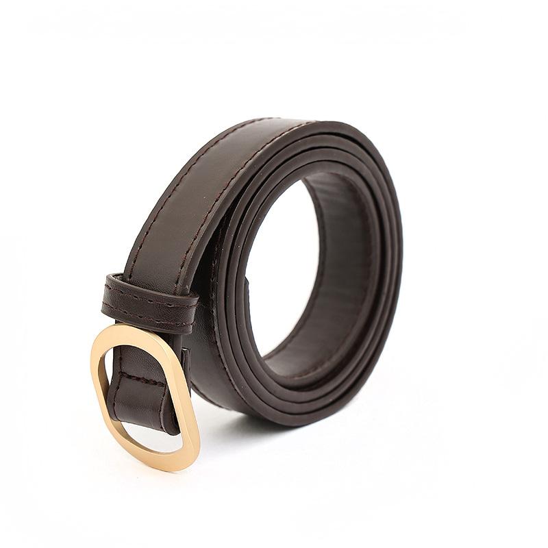 

Широкий ремень для женщин Универсальный коричневый Ин Модные брюки Джинсы Женские брюки Ремень Декоративный Маленький ароматный стиль Универсальный стиль