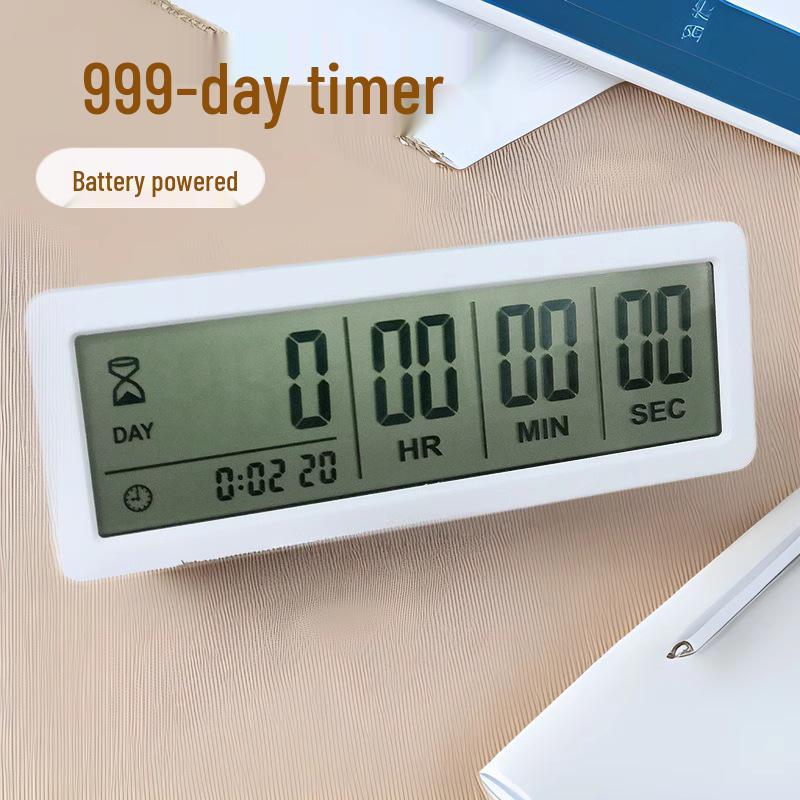 999-Day Countdown Timer & Alarm Clock for Study and Exam Management (Model: PS-220) 15.6x5.8x1.3 CM