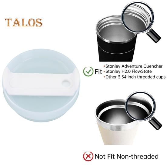 40 Oz Tumbler Flip Straw Lid Spill-Proof Splash Resistant Leak-proof Cup Lid Reusable Cover BPA-Free Dishwasher Safe Universal Cup Lid