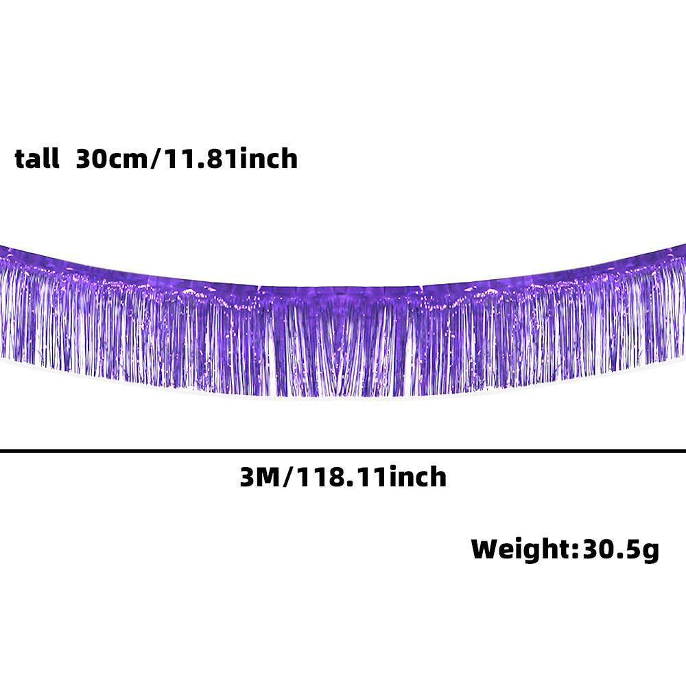 Gold Rose Luxurious Gold Silver And Purple Rain Streamer Banners For Event Decorations