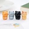 6Pcs/set Cartoon Mini Cat Animal Miniatures Resin Ornaments Fairy Garden Decoration Moss Terrarium Micro Landscape