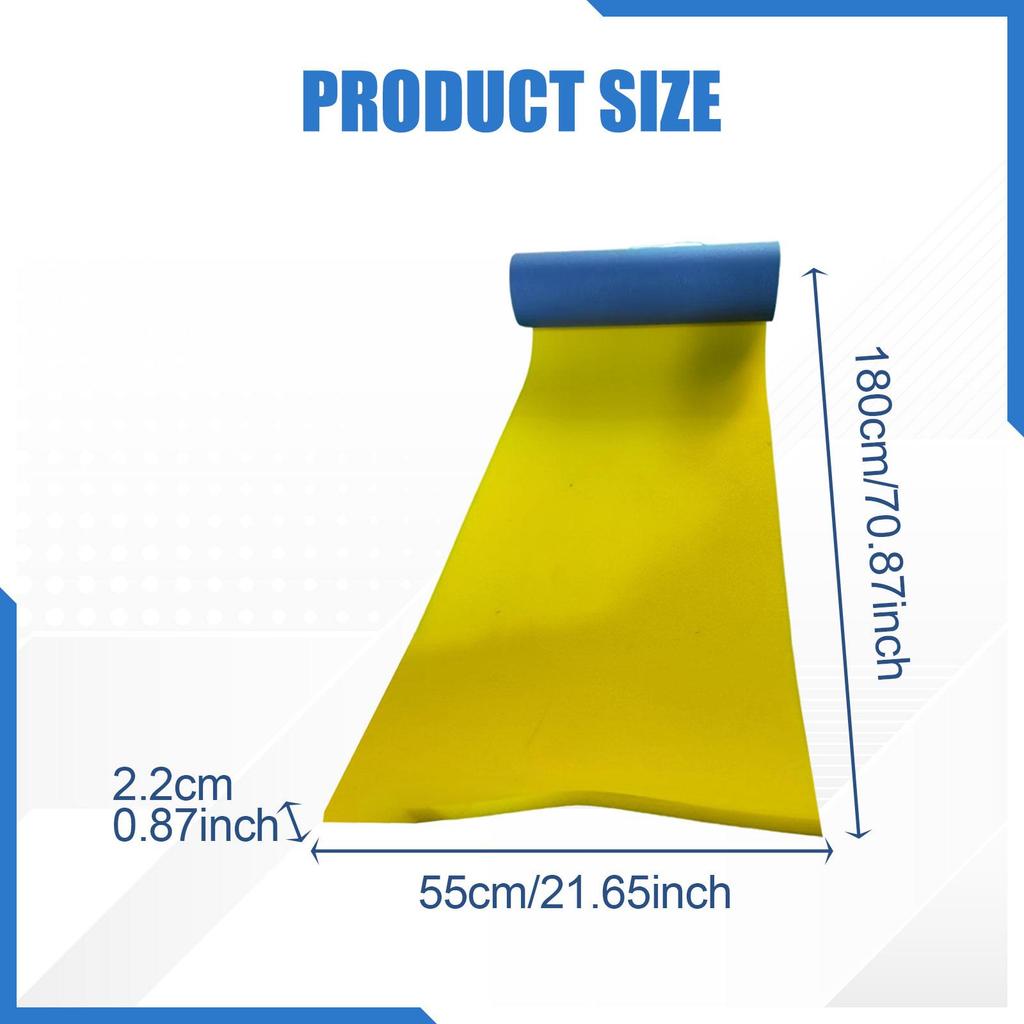 Wasserschwimmmatte Liegematte Wassermatte 1,8m x 0,55m Schwimmmatte Schwimmer
