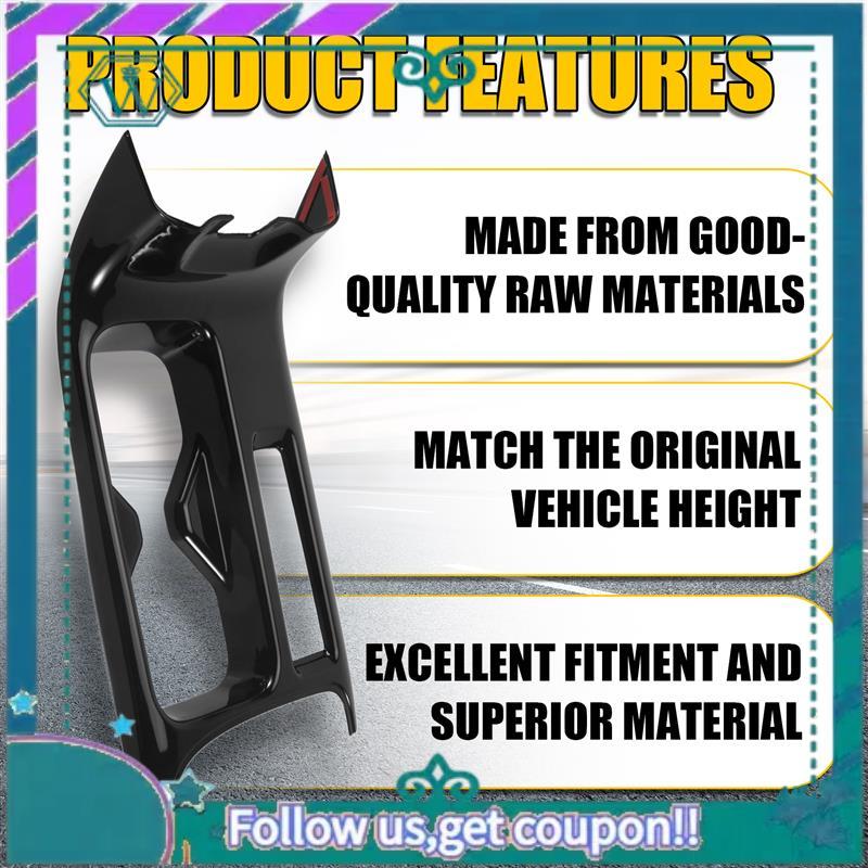 AA92-Car Center Console Water Cup Holder Decoration Cover Trim Stickers For Honda HRV HR-V Vezel LHD