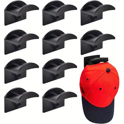 10Pcs/set Baseball Cap Rack Hat Holder Rack Organizer Storage Modern Baseball Caps Hangers Rack Hanging Organizer for Door Wall
