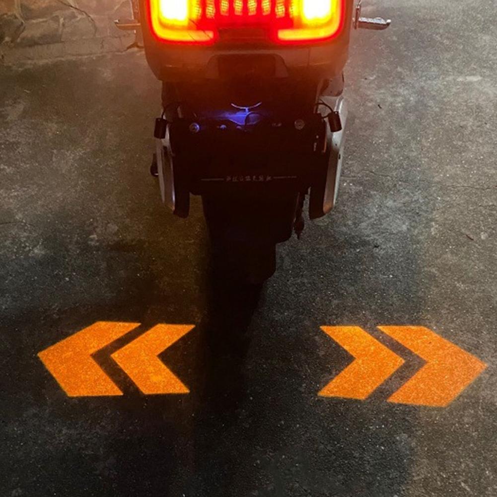 2Pcs LED Motorcycle Turn Signal Lamp Projection Lamp Sequential Flash Indicator Lights Running Light