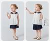 [Pure Cotton] Mini Balabala Girls' Short Sleeve Shirt Cute Sea Style Collar Top 2026 Summer