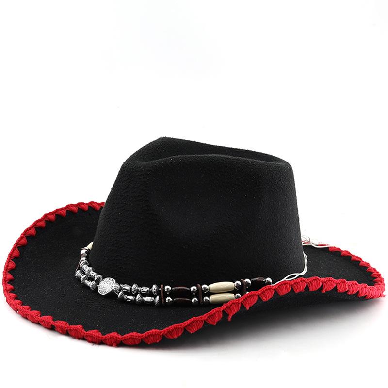 Vintage gentleman s top hat - brimmed, unique jazz hat, british style performance hat, western cowboy hat M(56-58cm)