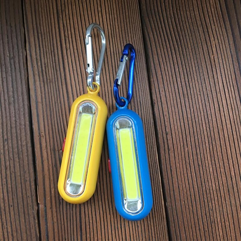 Mini Keychain Pocket Torch Battery Powered LED Light Flashlight Lamp, Strong Light Small Keyring Light Torch Flashlight