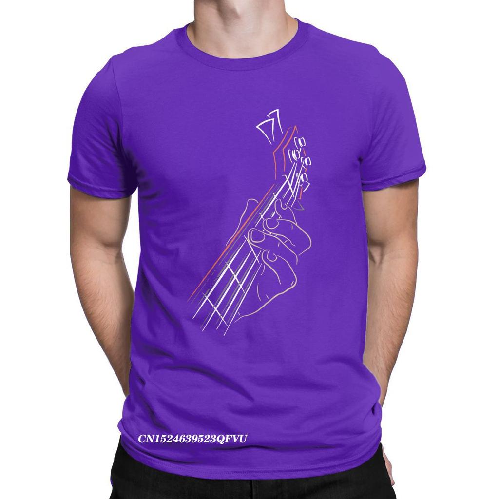 Humorous Active Bass Guitar Rock Music Men Tops T Shirts Casual Tee Shirt Harajuku Tee Shirt Premium Cotton Graphic Printed Tops