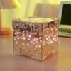 Handcraft Lover DIY 21Pieces 3D Tulips Night Lamp and Mirror 2 In 1 Kits Handmade Flowers Night Light Set Desktop Decors