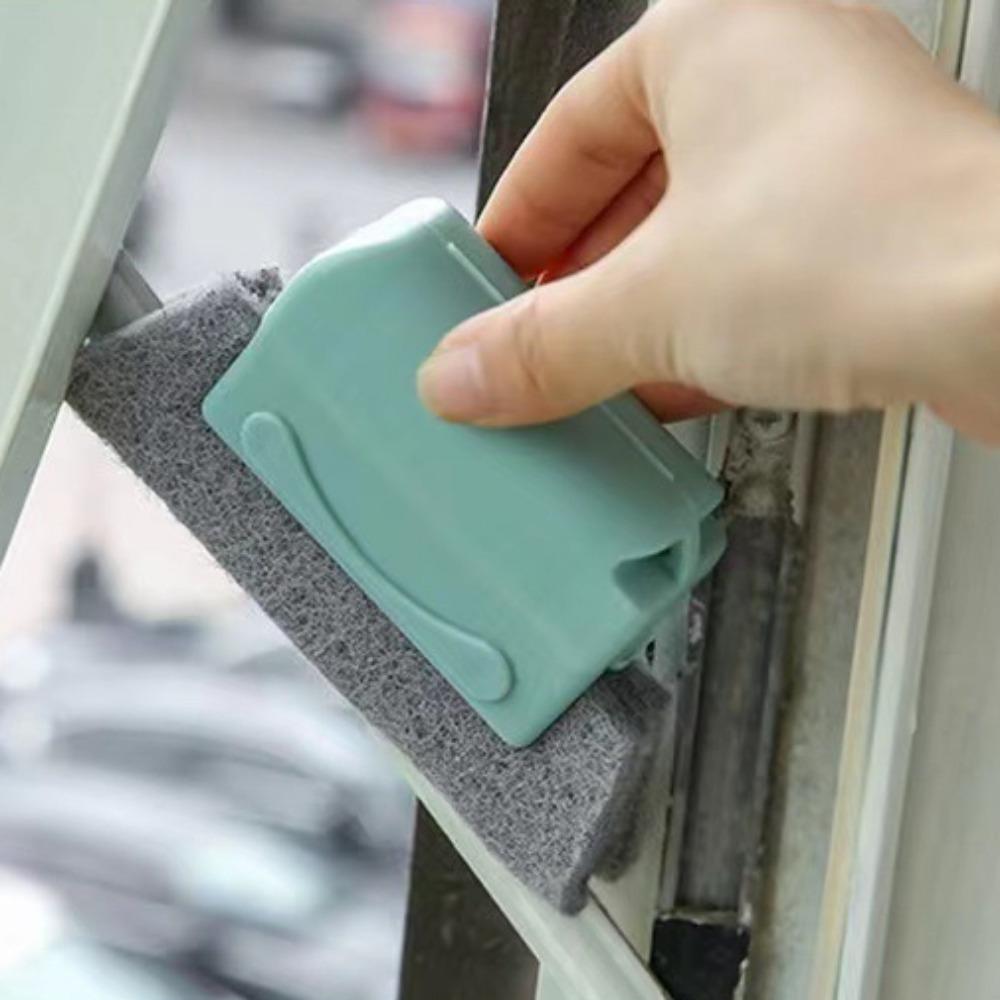 

Многофункциональная щетка для очистки ниш, инструмент для чистки оконных стекол, чистящие средства для окон и дверей, глухие углы, маленькие щетки, чистящие средства синий