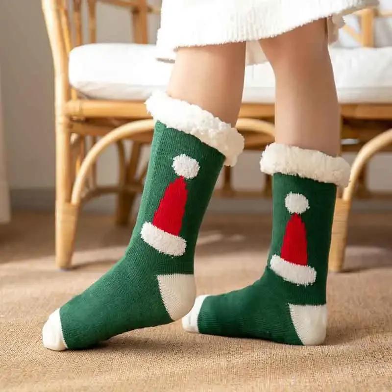 Thermische Flauschige Socken Damen Winter Warme Bodensocken Weiche Damen Haus Indoor Weihnachtsgeschenke Rutschfeste Grip Boden Hausschuhe Socken