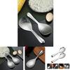 Modern Stainless Steel Serving Spoon For Kitchen And Buffet Perfect For Rice And Dishes