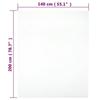 136244 vidaXL Drap-housse Jersey Blanc 140x200 cm Coton
