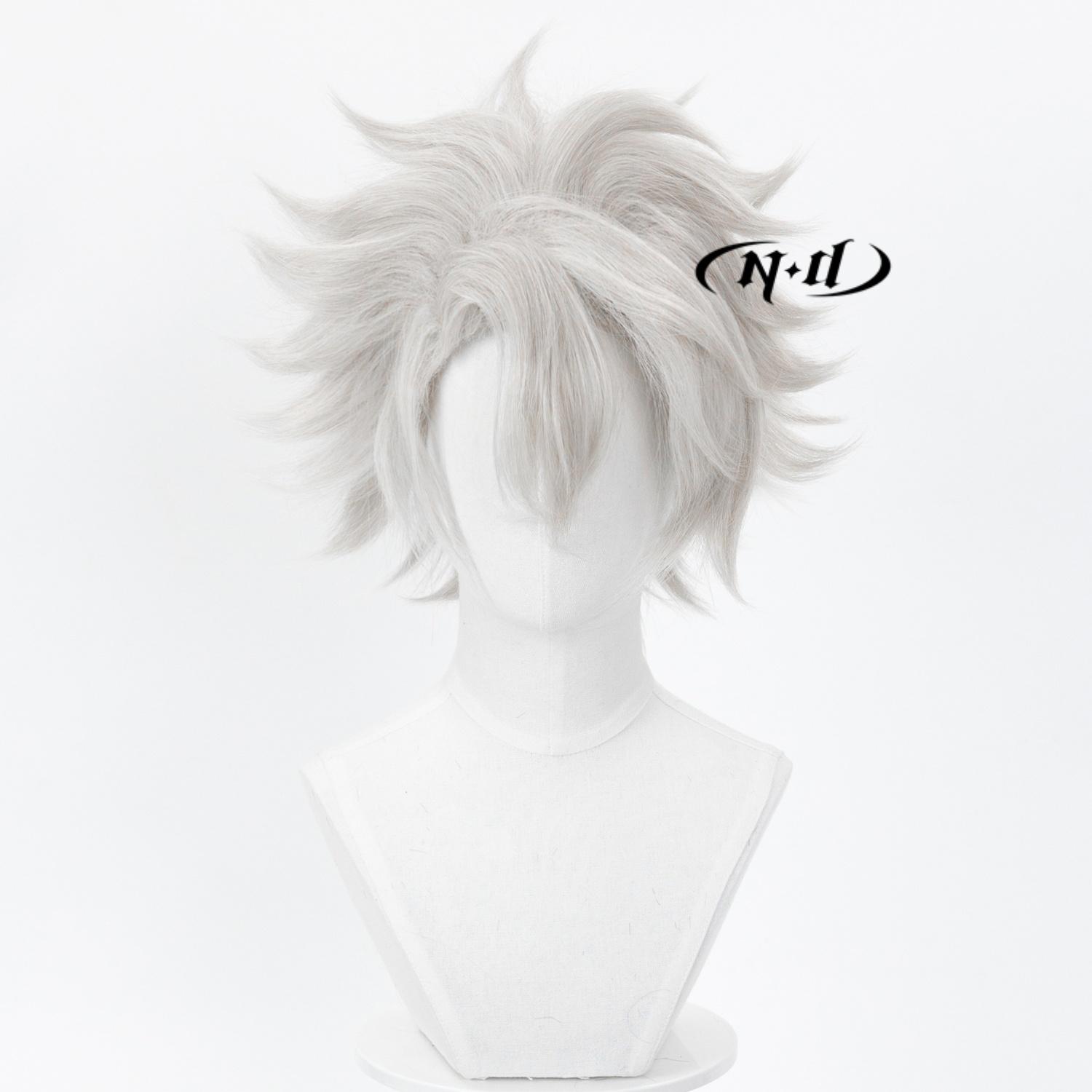 

ND Brand Shinazugawa Sanemi Kimetsuu Cosplay Wigs Hair Hairpiece for Comic-con Cosplayer Halloween Costume Party One Size