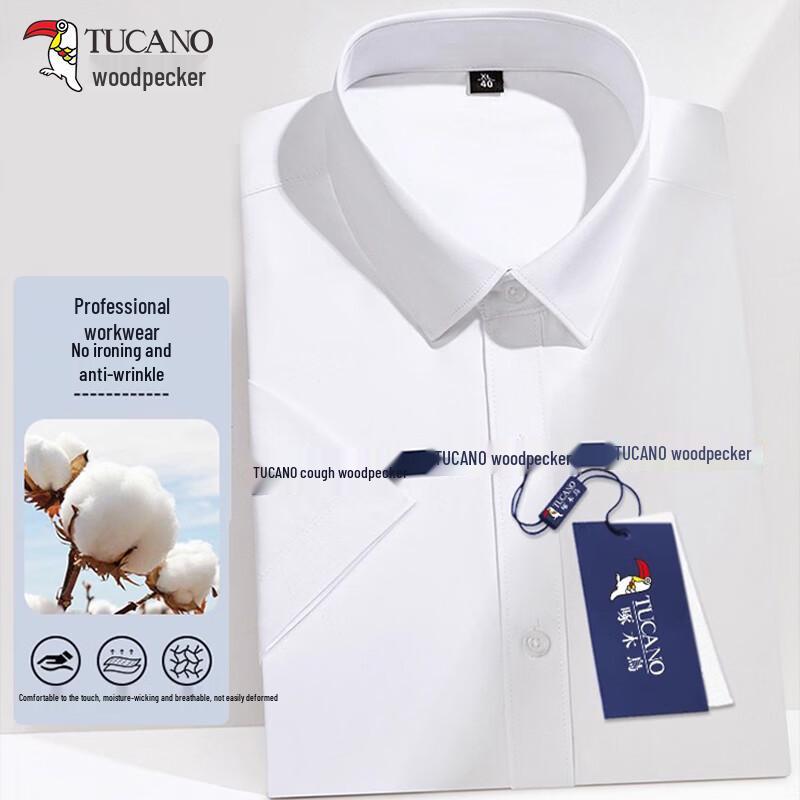 Woodpecker Men's Business Casual Non-Iron Shirt