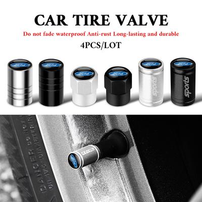 WPEF6 4PCS Car Styling Wheel Tire Valve Stem Cover Cap For Ford Mustang Focus 2 3 4 Mondeo Fiesta Kuga Ghia Shelby Fusion Ranger S-MAX Lmjp0