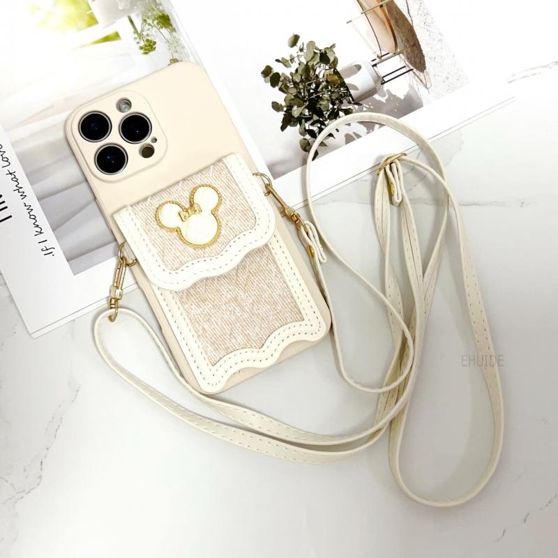 

Cute Wallet Case for Samsung Galaxy S25 Ultra S24 FE S20 S21 S22 S23 Plus Card Bag Crossbody Leather Lanyard Strap Cartoon Cover S25