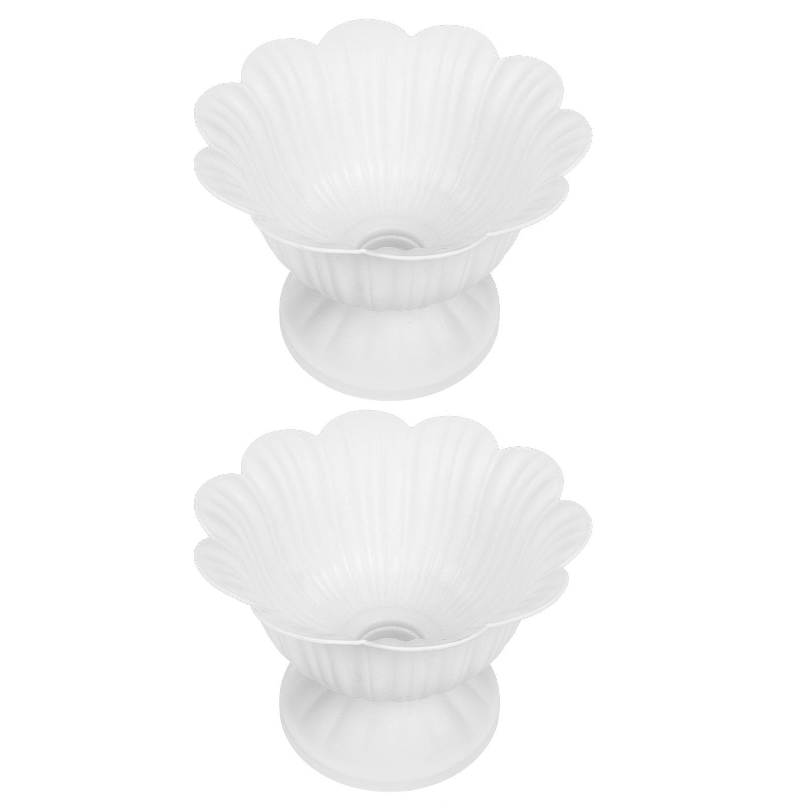 

2Pcs Plastic European Roman Flowerpot Set Creative Decorative Plant Holder for Wedding Banquet Office Balcony Interior Design 14X10.5X9.5CM