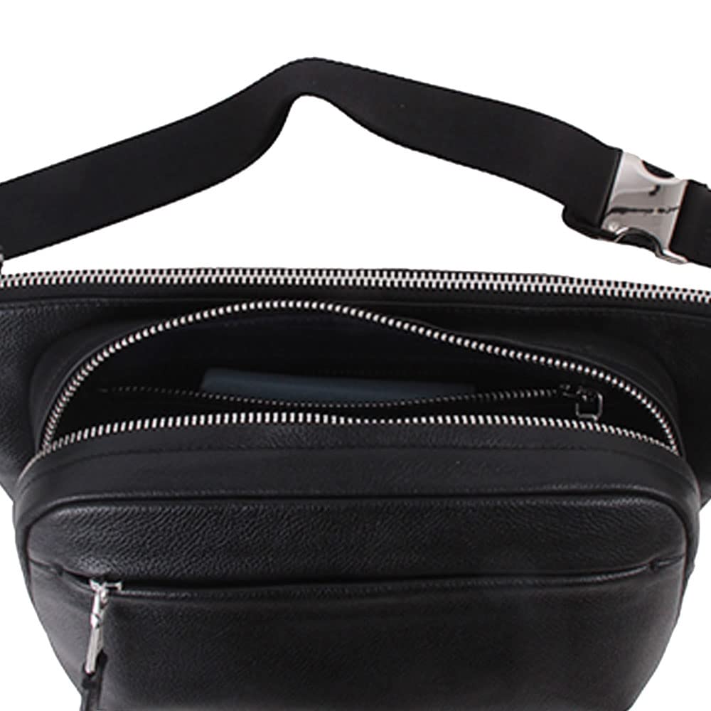 P.I.D. Blanc Genuine Leather Waist Bag PAJ204BK