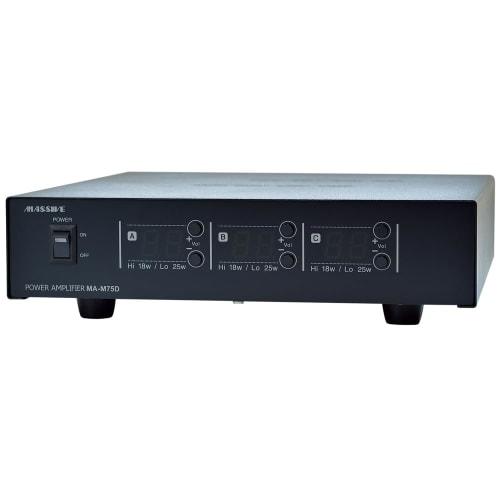 Osumi Electric MASSIVE 3-channel Mono Power Amplifier MA-M75D, Compatible with Both Low and High Impedance