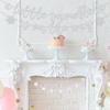 A Little Snowflake is on The Way Banner, Winter Wonderland Themed Baby Shower Party Decorations, Winter Gender Reveal Decor Silver Glitter
