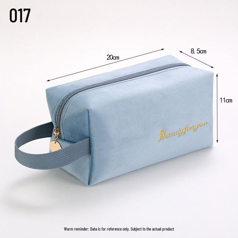 Velvet Makeup Bag Set: High-Capacity, Four-Piece Luxury Cosmetics Storage