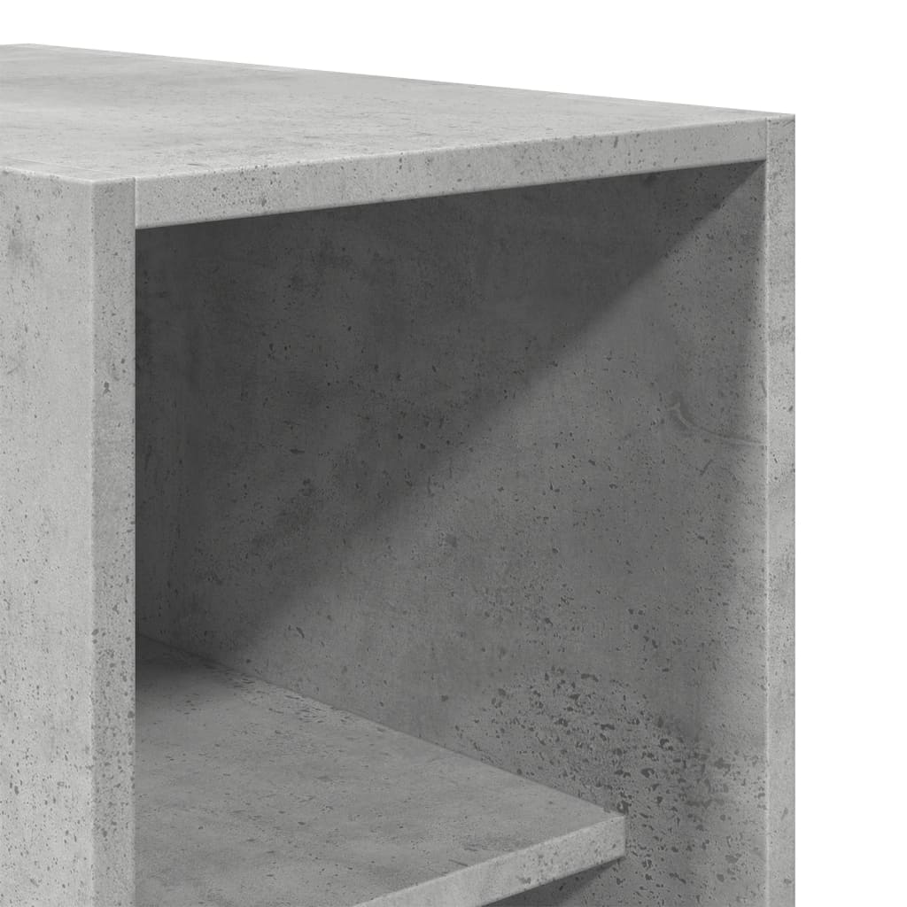 Vidaxl Wardrobe, Concrete Grey, 30X50X200 Cm, Wood-Based Material