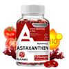 Astaxantina 6 mg, não OGM, sem glúten, melhora a saúde cardiovascular, acelera o metabolismo, melhora a circulação sanguínea e aumenta a energia.